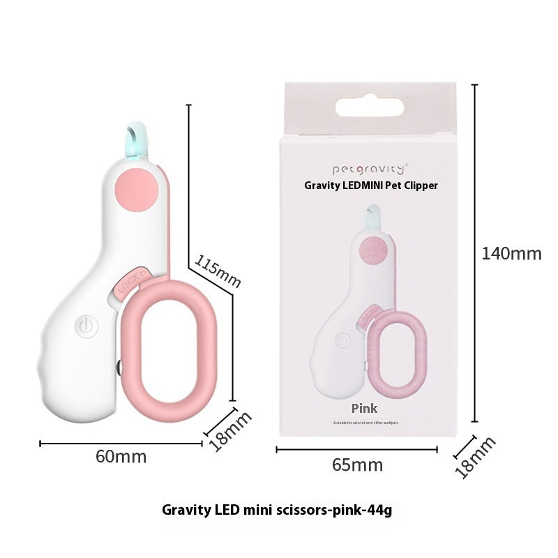Pet LED Nail Scissors - Labor-saving Cat & Dog Nail Clippers with Light