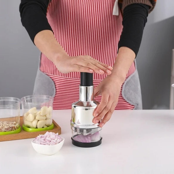 5-in-1 Hand Food Chopper - Vegetable Slicer, Dicer & Peeler