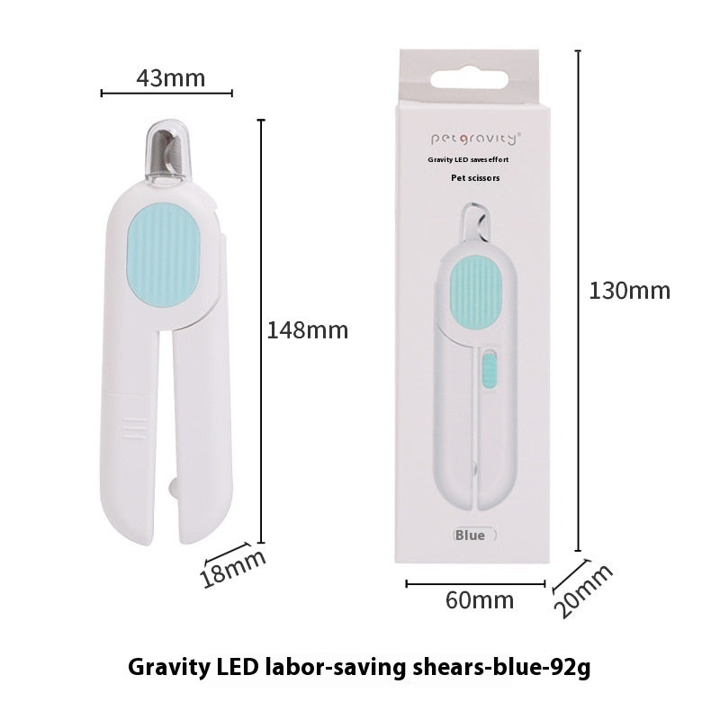 Pet LED Nail Scissors - Labor-saving Cat & Dog Nail Clippers with Light