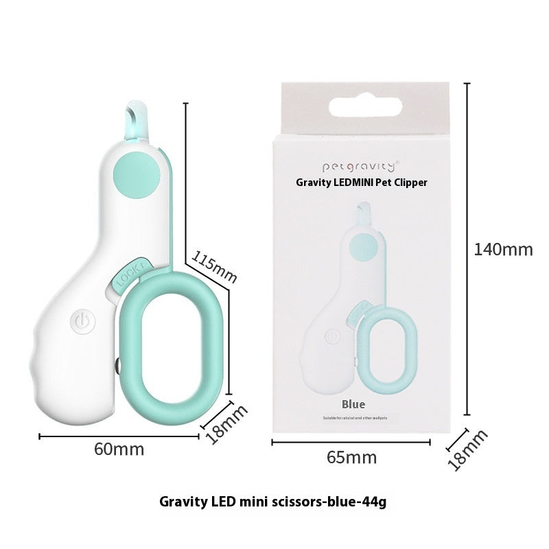 Pet LED Nail Scissors - Labor-saving Cat & Dog Nail Clippers with Light