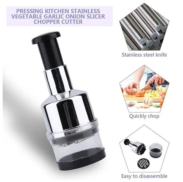 5-in-1 Hand Food Chopper - Vegetable Slicer, Dicer & Peeler
