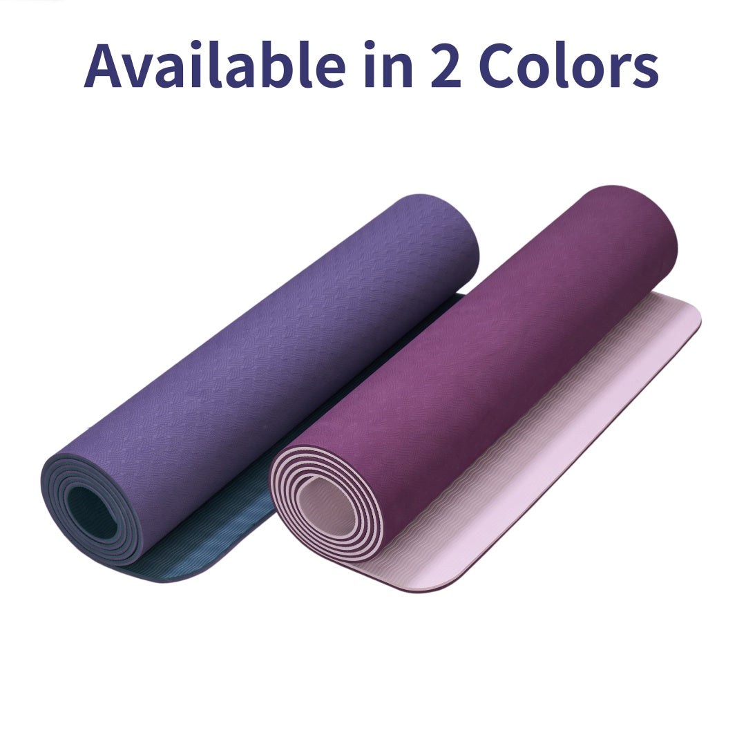 Professional TPE Yoga Mat 72"x24" - Non-Slip Workout Mat for Women