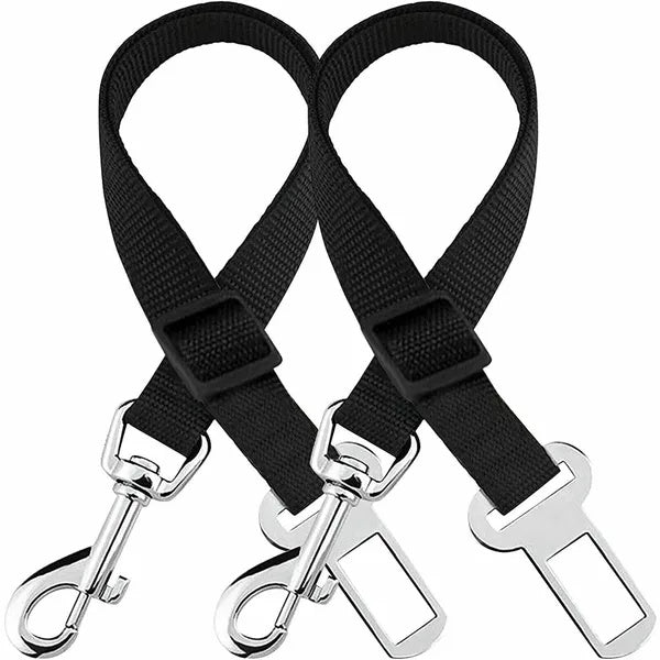 2-Pack Pet Car Safety Seatbelt - Adjustable Dog Cat Harness Seat Belt