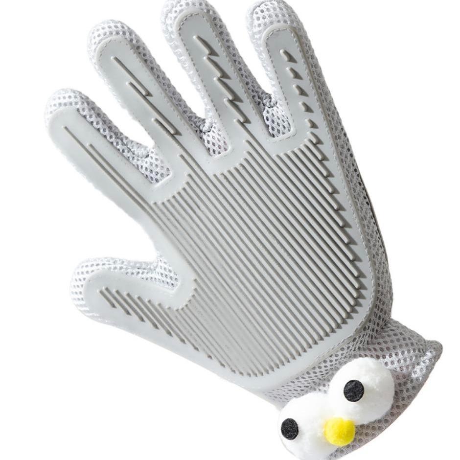 2-in-1 Pet Grooming Gloves - Hair Removal & Massage for Dogs & Cats